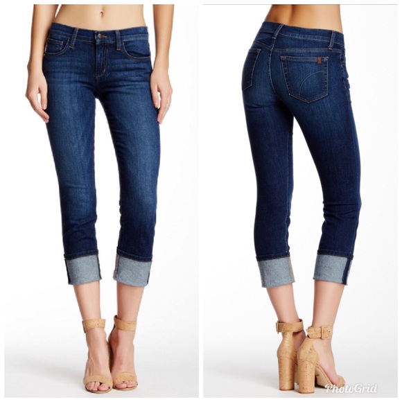 joe's jeans cuffed crop